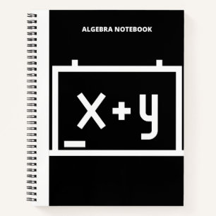 ALGEBRA X + Y NOTEBOOK NOTIZBLOCK
