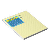 Algebra Yellow Notepad Notizblock (angewinkelt)