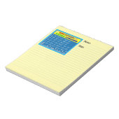 Algebra Yellow Notepad Notizblock (Rotiert)