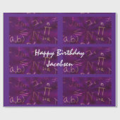 Algebraische Gleichungen Geschenkpapier (Flach)