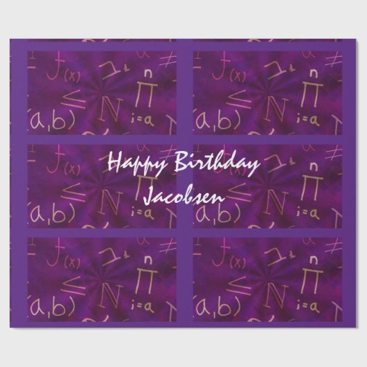 Algebraische Gleichungen    Geschenkpapier (Flach)