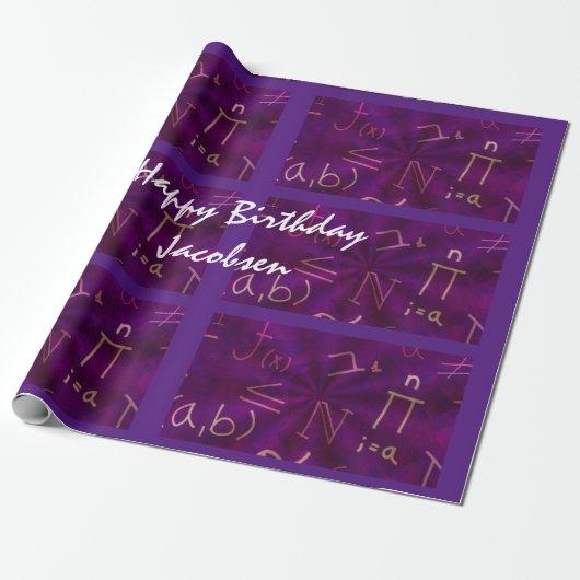 Algebraische Gleichungen Geschenkpapier (Ungerollt)