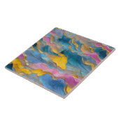 "Algeciras" Blaurosa Sandwellen Fliese (Seite)