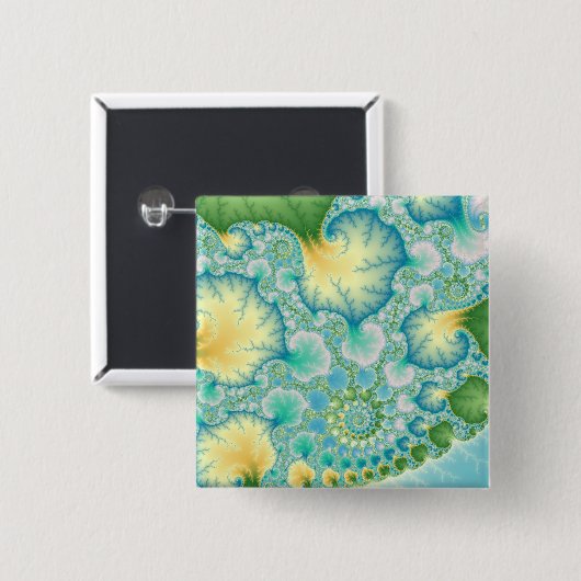 Algen - Fraktal Button (Vorne & Hinten)