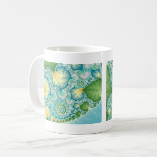 Algen - Fraktal Kaffeetasse (Vorderseite Links)