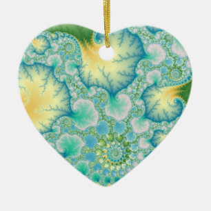 Algen - Fraktal Keramik Ornament