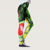 Algen mit rotem Diatom in Gelb Leggings (Rechts)