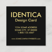 Algen Quadratische Visitenkarte (Rückseite)