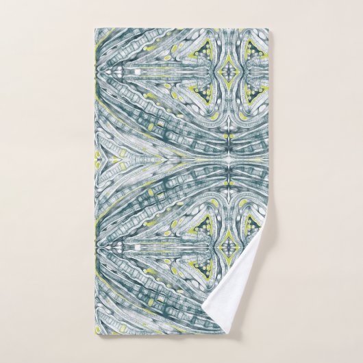 Algen unter Glas Badhandtuch Set (Handtuch)