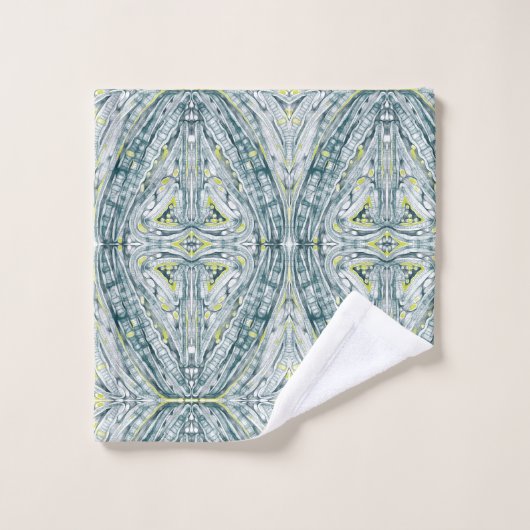 Algen unter Glas Badhandtuch Set (Waschlappen)