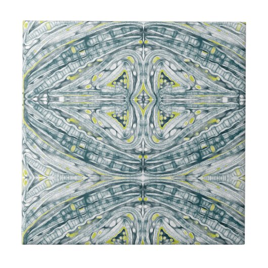 Algen unter Glas Fliese (Vorderseite)