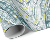 Algen unter Glas Geschenkpapier (Rolleneckpunkt)