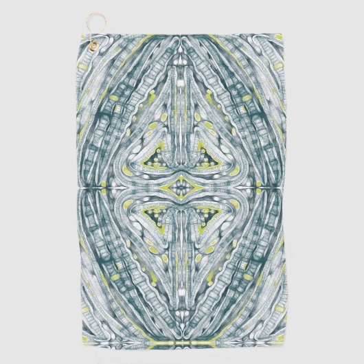 Algen unter Glas Golfhandtuch (Vorderseite)