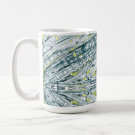 Algen unter Glas Kaffeetasse