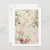 Algenbauweise für Seidenmaterial (w/c auf Papier) Postkarte (Vorne/Hinten)