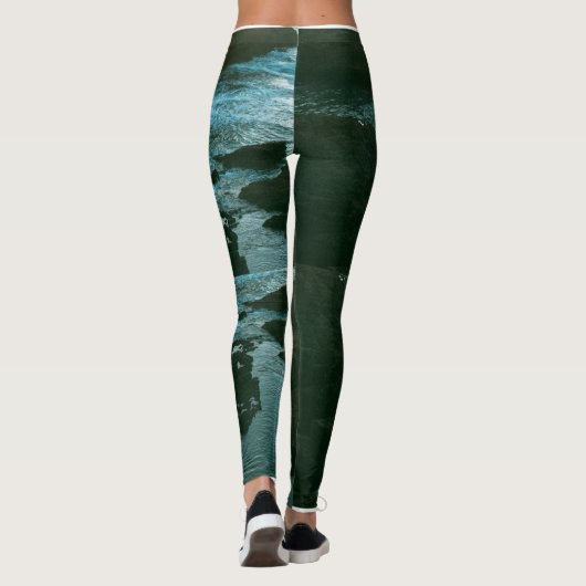 "Algengrüne Leggings - Stilvoll und sauber (Rückseite)