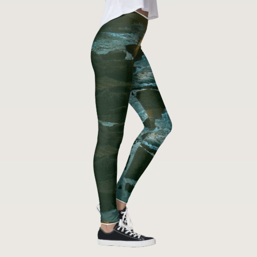 "Algengrüne Leggings - Stilvoll und sauber (Rechts)