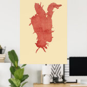 Algenvorschlaf von vier poster (Heimbüro)