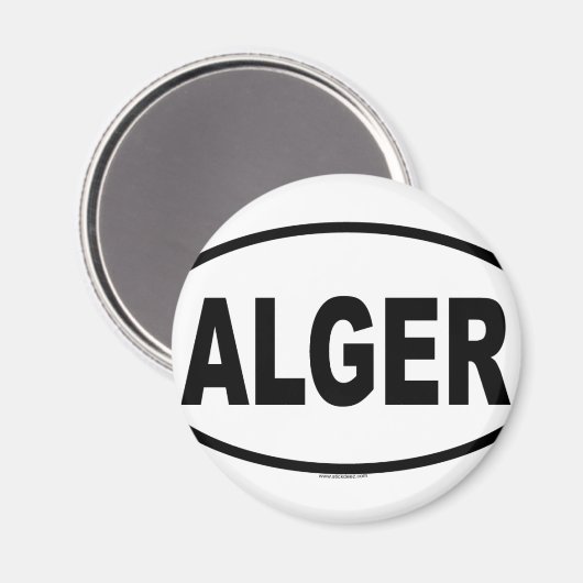 ALGER MAGNET (Vorderseite/Rückseite)