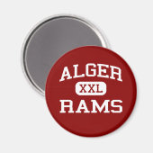 Alger - Rams - Alger Middle School - Alger Ohio Magnet (Vorderseite/Rückseite)
