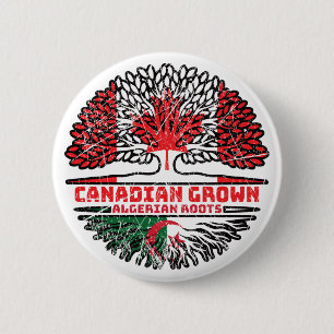 Algeria Algerian Canadian Canada Button