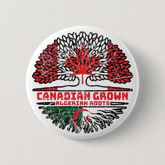 Algeria Algerian Canadian Canada Button (Vorderseite)