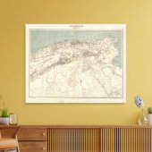 Algeria Atlas Map Leinwanddruck (Insitu (Wohnzimmer))