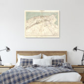 Algeria Atlas Map Leinwanddruck (Insitu (Schlafzimmer))