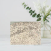 Algeria Atlas Map Postkarte (Stehend Vorderseite)