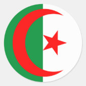 Algeria-Aufkleber Runder Aufkleber (Vorderseite)