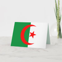 Algeria-Fahnenkarte