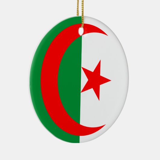 Algeria-Fahnenschmuck Keramik Ornament (Rechts)