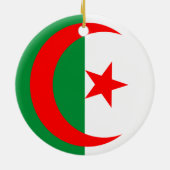 Algeria-Fahnenschmuck Keramik Ornament (Hinten)