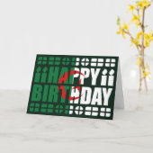 Algeria Flag Birthday Card Karte (Gelbe Blume)