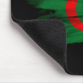 Algeria flag brush stroke, National flag Mousepad (Ecke)