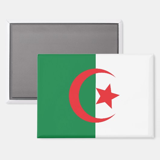 Algeria-Flag-Magnet Magnet (Vorderseite/Rückseite)
