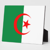 Algeria Flag Plaque Fotoplatte (Seite)