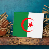 Algeria Flag Plaque Fotoplatte (Seite)