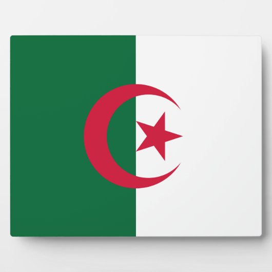 Algeria Flag Plaque Fotoplatte (Vorderseite)