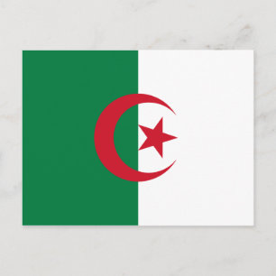 ALGERIA FLAG POSTKARTE