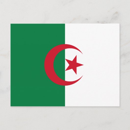 ALGERIA FLAG POSTKARTE (Vorderseite)