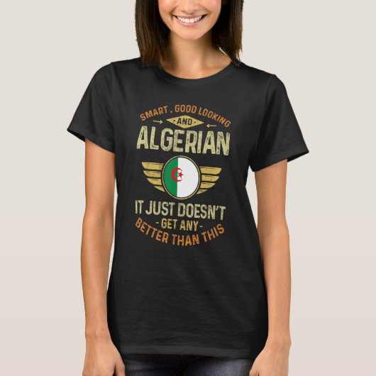 Algeria Flag Proud Algerians Men & Women T-Shirt (Vorderseite)