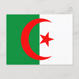 Algeria-Flagge Postkarte