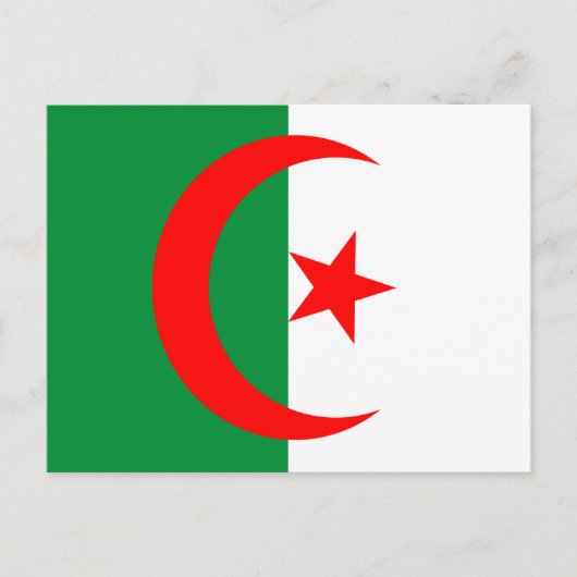 Algeria-Flagge Postkarte (Vorderseite)
