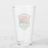 Algeria Illustration Retro Abzeichen Glas (Rückseite)