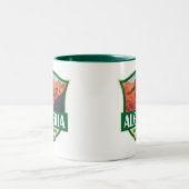 Algeria Illustration Retro Abzeichen Zweifarbige Tasse (Mittel)