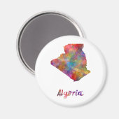 Algeria in Watercolor 2 Magnet (Vorderseite/Rückseite)