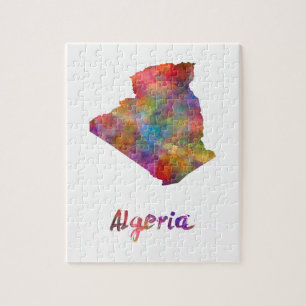 Algeria in Watercolor 2 Puzzle