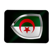 Algeria Metallic Emblem Magnet (Horizontal)