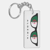 Algeria Shades benutzerdefinierte Text- und Farbsc Schlüsselanhänger (Vorderseite links)